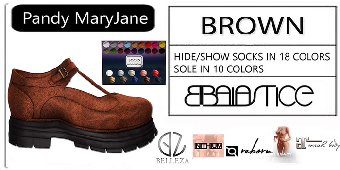 Baiastice_Pandy MaryJane Shoes-Brown