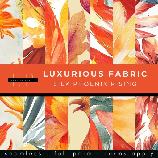 Made by Porter - Luxurious Fabric - Silk Phoenix Rising