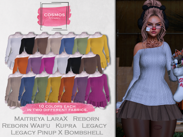 [COSMOS] Zofia Top & Skirt Set / 20 Colors Fatpack Demo