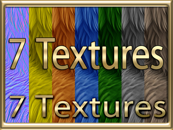 Zoy Texture [ Rugged Fur Seamless 01 ] 7 Textures