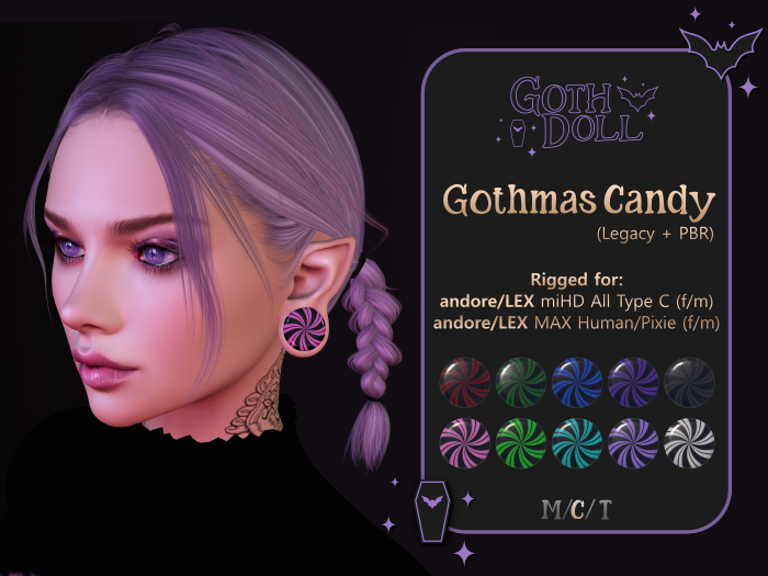 !GD Gothmas Candy Plugs - andore/LEX