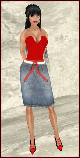 CND La Roma Jean Skirt