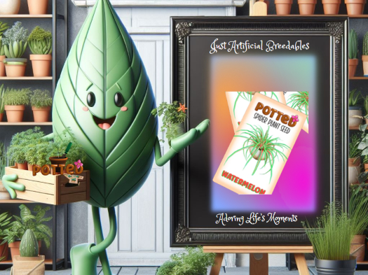 Potted: Spider Plant Seed: Watermelon