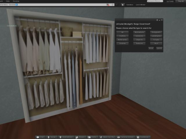 Beige Closet Insert