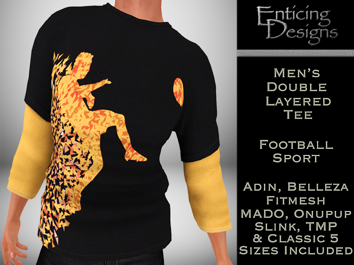 *ED Double Tees Sport - Football - Soccer - Footy