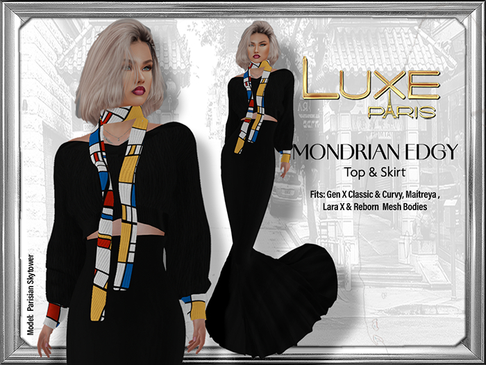 LUXE Paris MONDRIAN EDGY Womens Ensemble