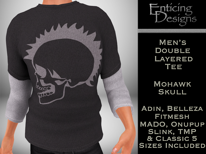 *ED Double Tees Skulls - Mohawk