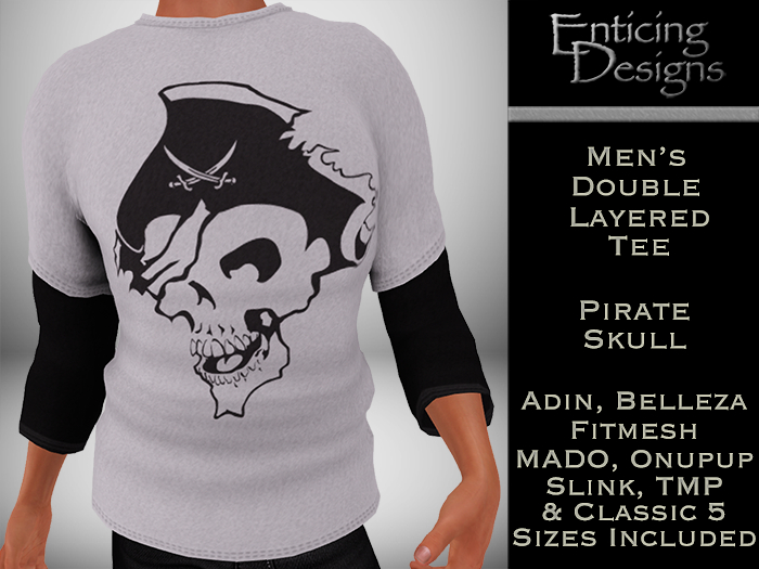 *ED Double Tees Skulls - Pirate