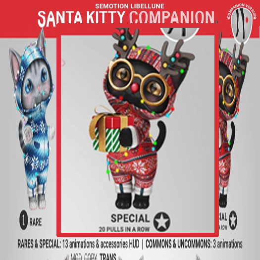 SEmotion Libellune Santa Kitty Companion SPECIAL