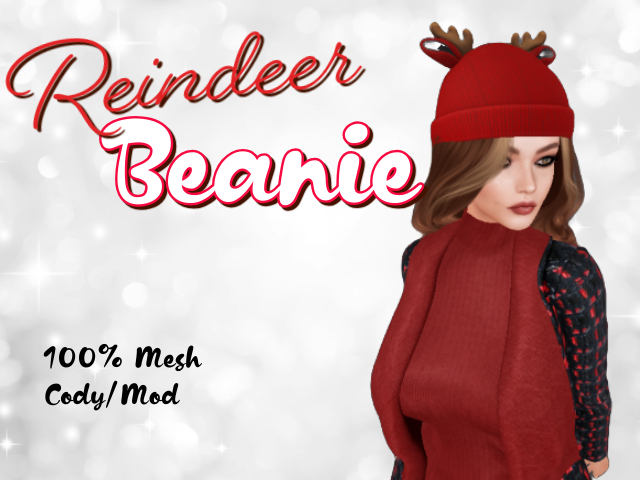 [FR] Reindeer Beanie - Red