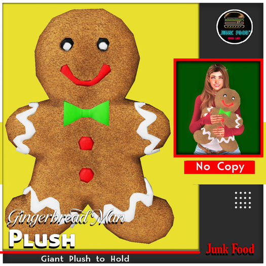 Junk Food - Gingerbread Man Plush No Copy