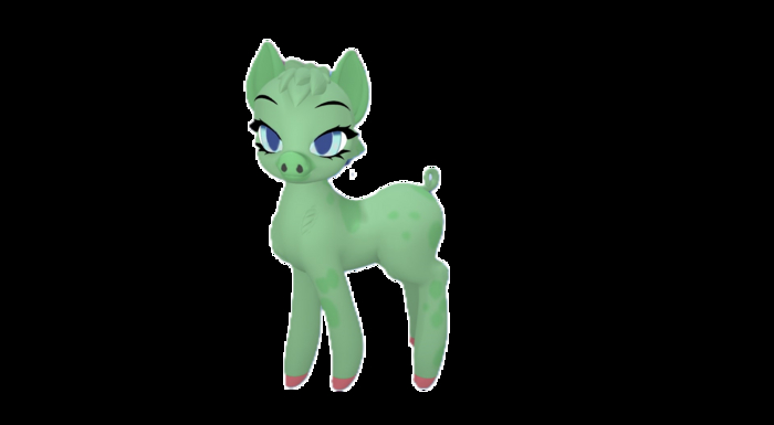 {IO&I}Open Pony piggie mod lime