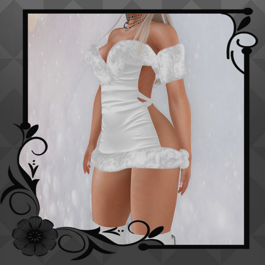 V2V MARA DRESS WHITE ( LARA X ) (ADD ME )