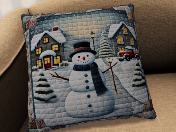 A Snowman Pillow