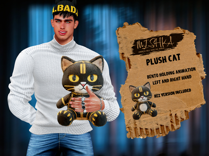 MISHKA Plush cat doll