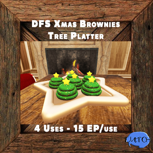DFS Xmas Brownies Tree Platter  (TOTAL 120 EP)