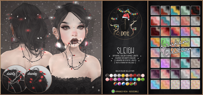 . Doe . Sleigh . Kraken .