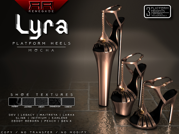 [Renegade] Lyra Platform Heels - Mocha
