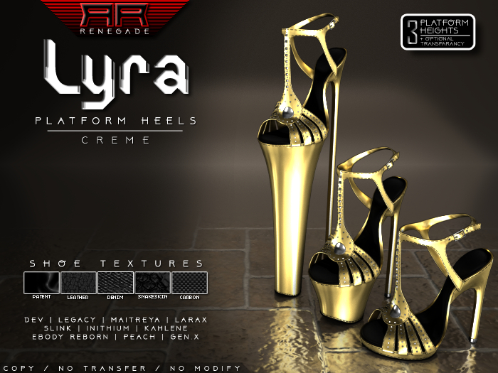 [Renegade] Lyra Platform Heels - Creme