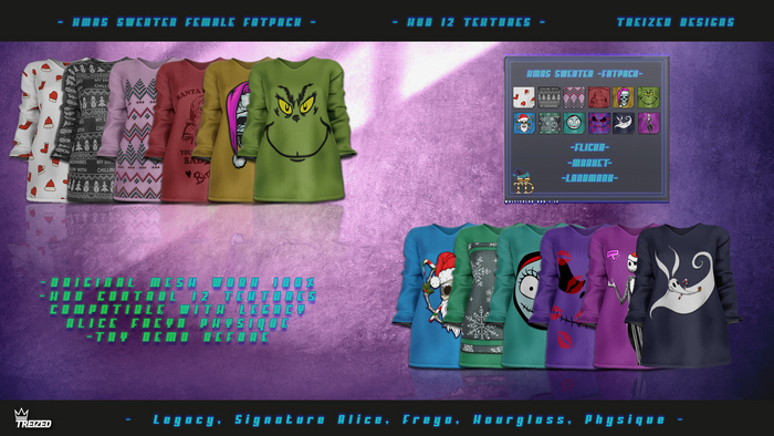 "TD" XMAS FEMALE SWEATER FATPACK