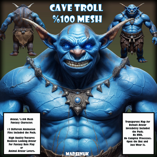 MADEINUK - Cave Troll - Mesh Avatar