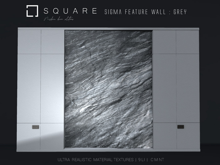 [ SQUARE ] - SIGMA Feature Wall Panel : GREY 