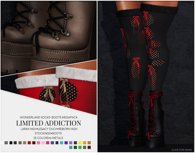 Limited Addiction - Wonderland Socks/Boots MegaFatpack