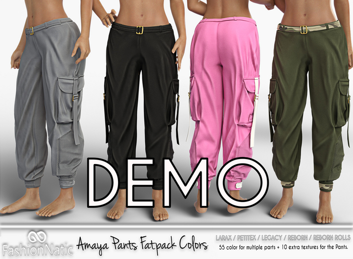 Demo Pants Amaya Fatpack Colors - LaraX, PetiteX, Legacy, Reborn, Rolls - FashionNatic