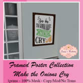 ~SB's*~ Framed Poster - Onions