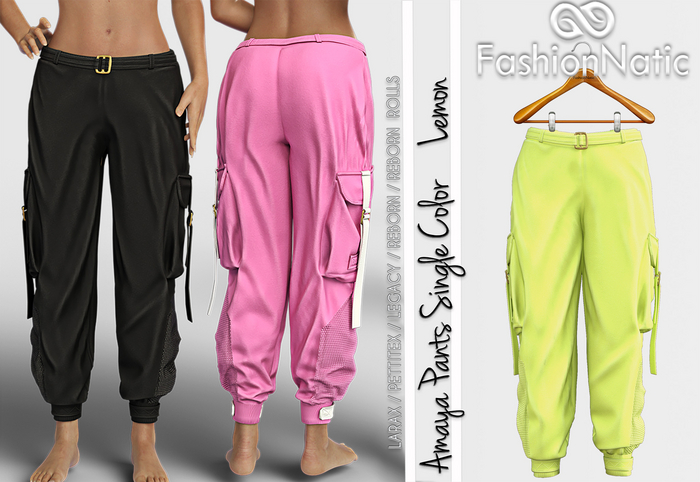 Pants Amaya Lemon - LaraX, PetiteX, Legacy, Reborn, Rolls - FashionNatic