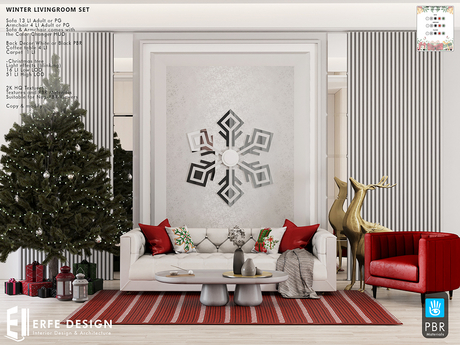 Winter Livingroom ADULT PBR [Erfe Design]