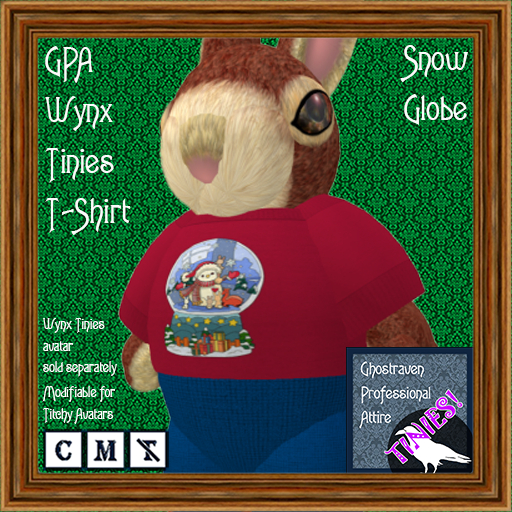GPA Wynx Tinies T-Shirt - Snow Globe Print