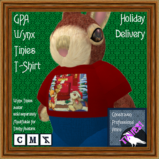 GPA Wynx Tinies T-Shirt - Holiday Delivery Print
