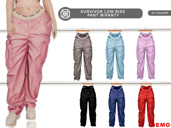 Addams - Survivor Low Rise Pant with Panty #DEMO