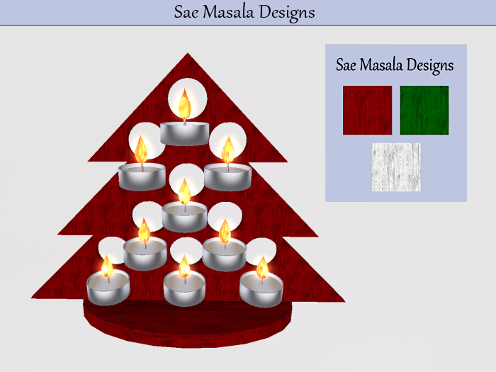 Christmas Tea Light Tree & HUD 2 LI Three Color Options Christmas Decoration