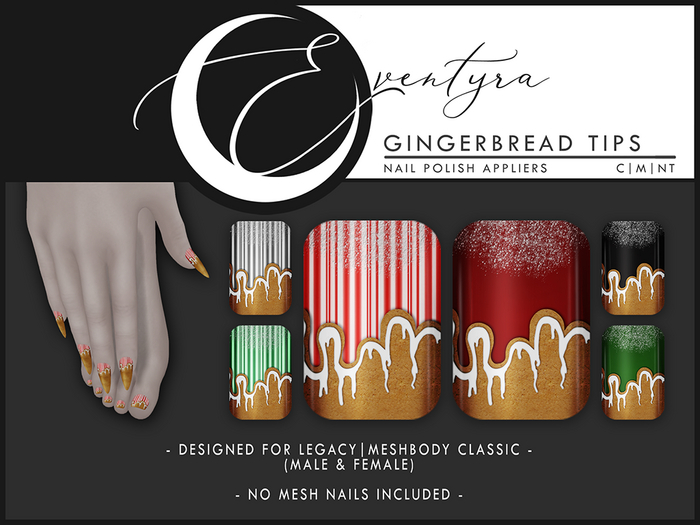 Eventyra - Legacy Nail HUD - Gingerbread Tips