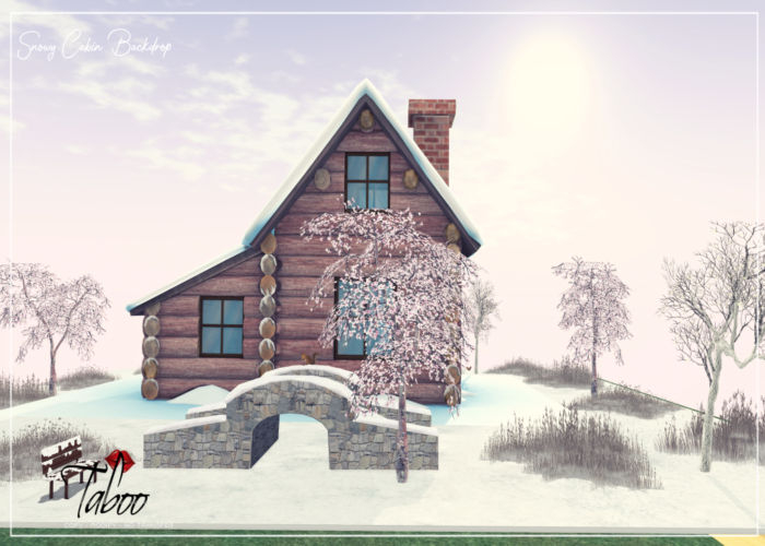 Taboo- Snowy Cabin Backdrop  [HUD]