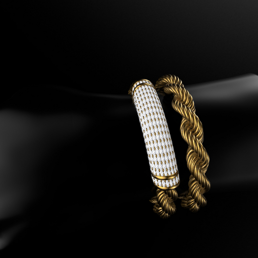 DK- Rope chain bracelet gold L