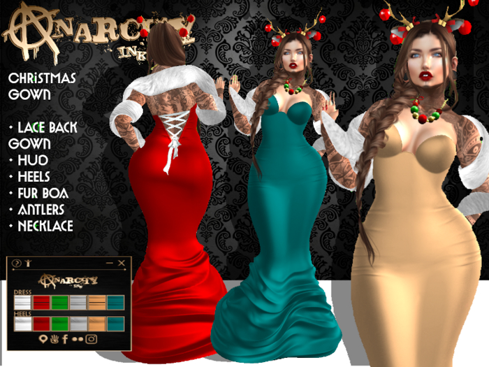 { An@rchy Ink } Christmas Gown Outfit