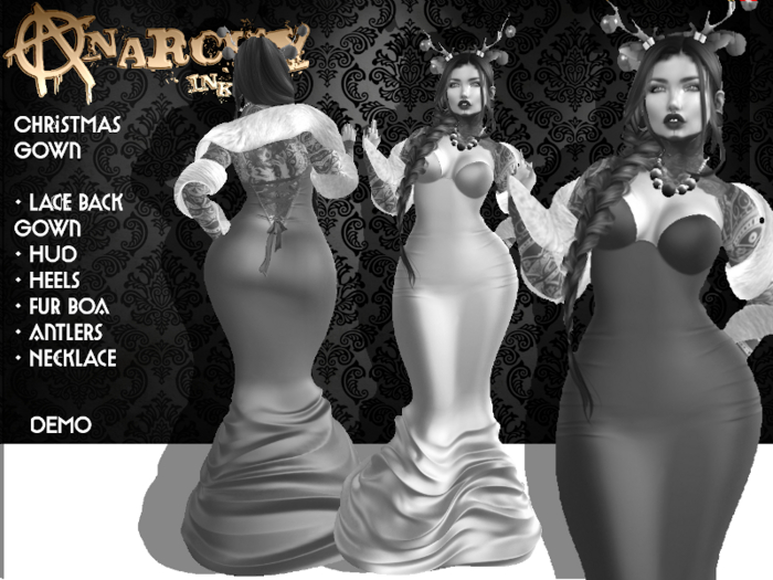 { An@rchy Ink } DEMO Christmas Gown - add to Unpack