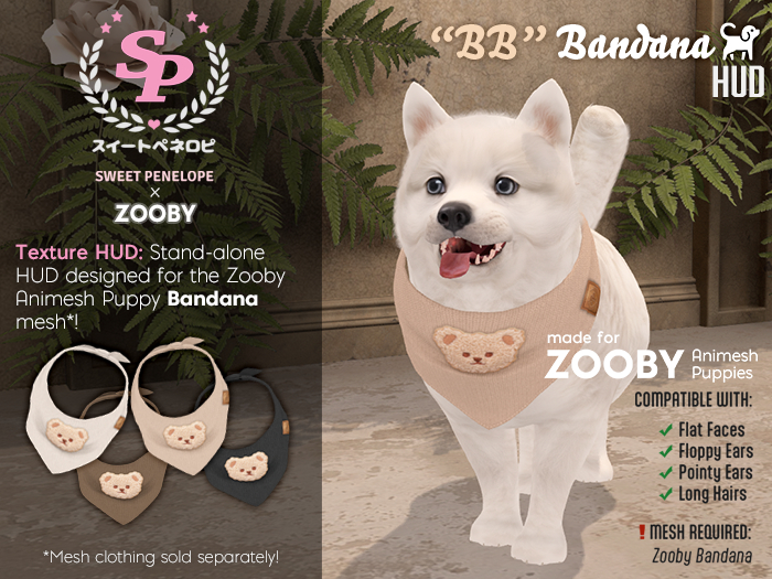 [*SP*] Bear & Burrow Puppy Bandana HUD (boxed)
