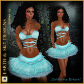 California Dream aqua - Earth & Sky Design