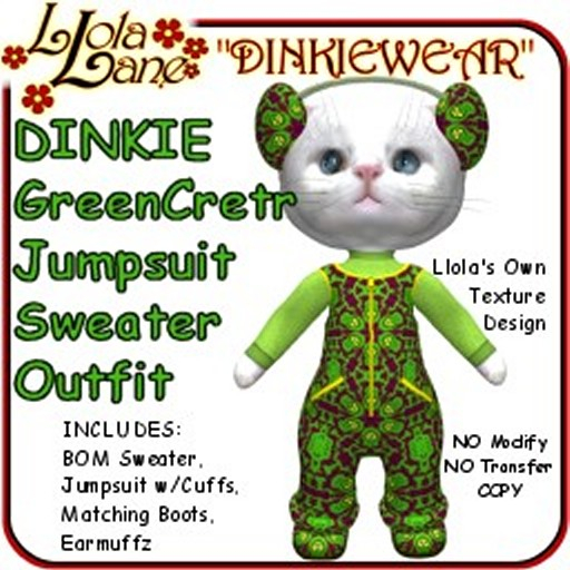 dinkie tiny DINKIEWEAR greencreature Jumpsuit Sweater Outfit