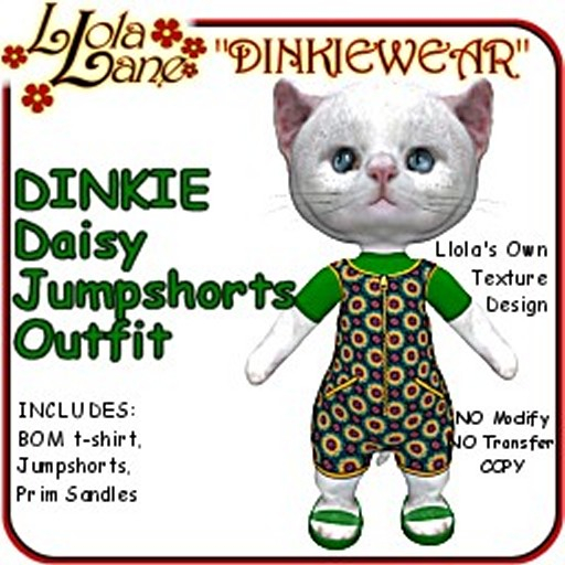 dinkie tiny DINKIEWEAR daisy JUMPSHORTS