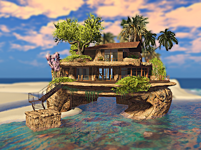 ** La marine **Cozy Beach Cabin Wooden