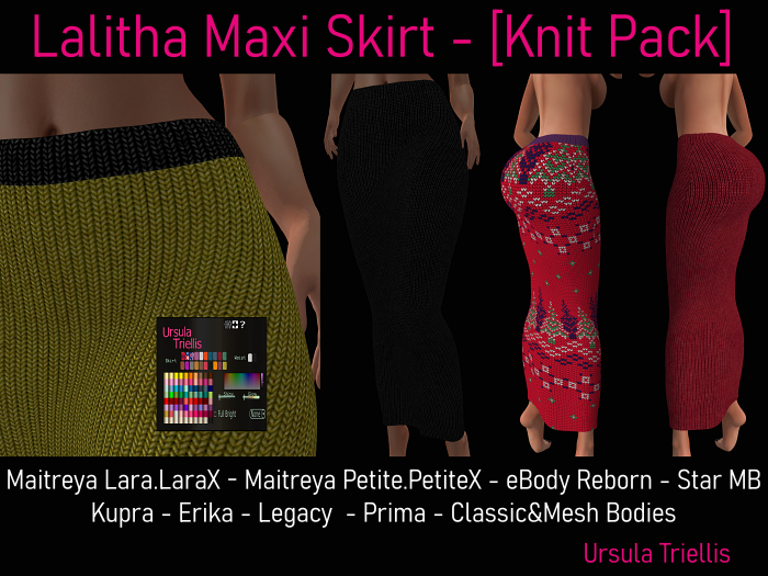 7084 Lalitha Maxi Skirt - [Knit Pack]