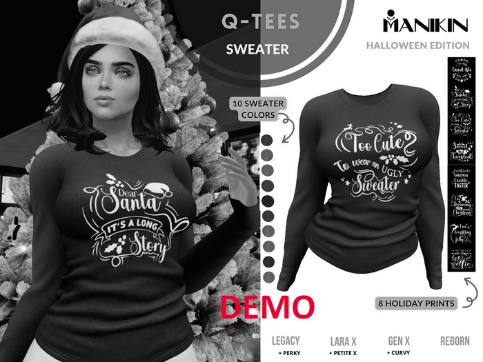 DEMO Holiday Sweater Fatpack - Q-Tees by Manikin