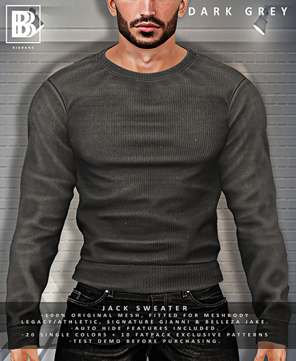 [BB] Jack Sweater - Dark Grey