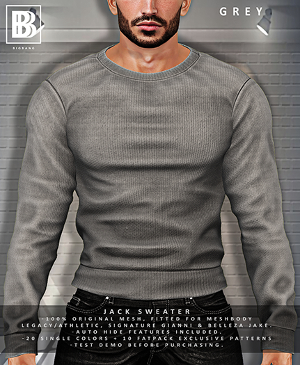 [BB] Jack Sweater - Grey