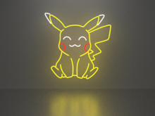 Pikachu 2 neon sign Full Permission